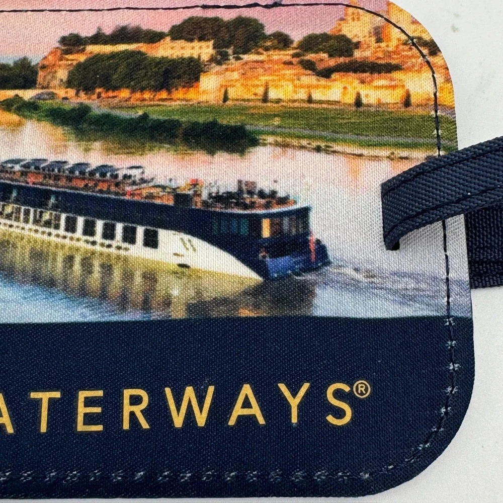 AmaWaterways Recycled Polyester‎ Scenic River Cruise Luggage Tag Navy Blue